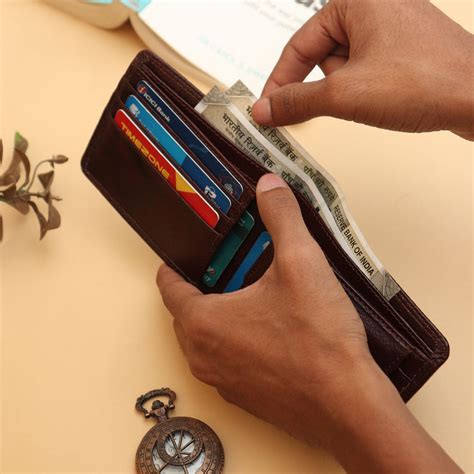 Signature Brown Genuine Leather Wallet for Men | Slim, Stylish ...