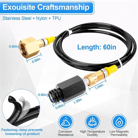 GYPNS Soda Machine Adapter Hose Connect Soda Maker to India | Ubuy