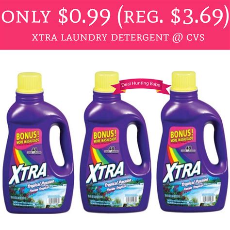 $0.99 (Regular $3.69) Xtra Laundry Detergent @ CVS - Deal Hunting Babe