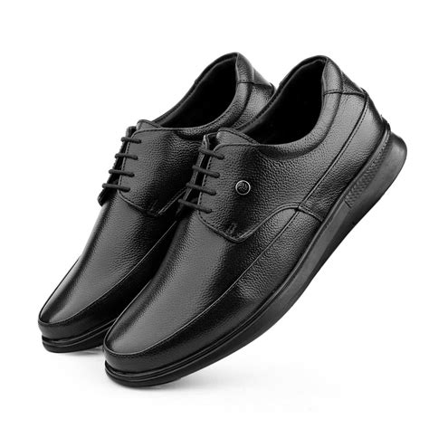 Bacca Bucci Men's Grain Milled Leather Lace-ups Formal Office Shoes