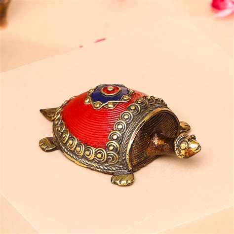 Brass Dhokra Tortoise Vastu/Feng Shui (1.5 Inch) – Vedansh Craft