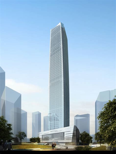 现代超高层综合办公楼效果图下载-光辉城市