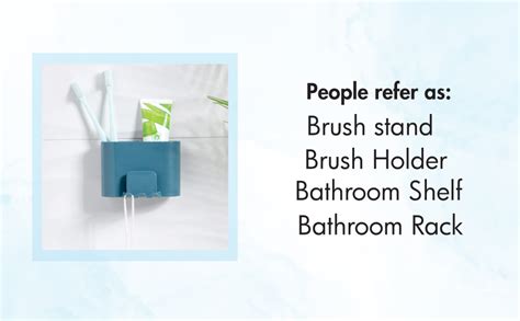 OCHRON Plastic Self Adhesive Toothbrush Holder/Toothbrush Stand ...