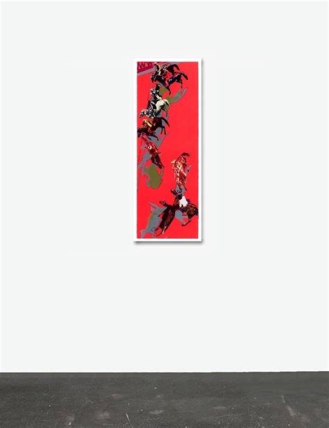 Norbert Tadeusz Print Lithograph Pferde in Rot For Sale