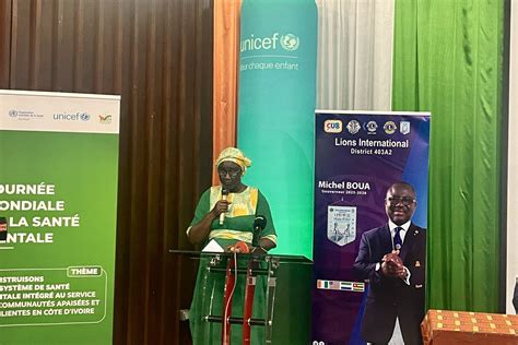Côte d'Ivoire : 33ᵉ Journée mondiale de la santé mentale, « L'Unicef se ...
