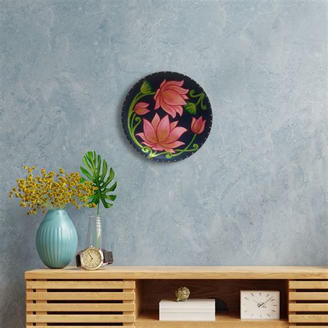 Pichwai Lotus Terracotta Wall Plate – Mytr