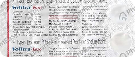 Volitra Enzo Tablets 10'S: Uses, Side Effects, Price, Dosage ...
