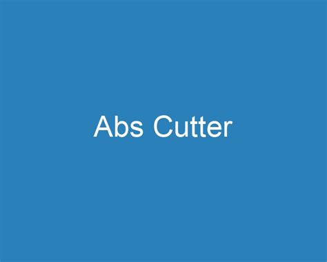 ABS Cutter 的图像结果