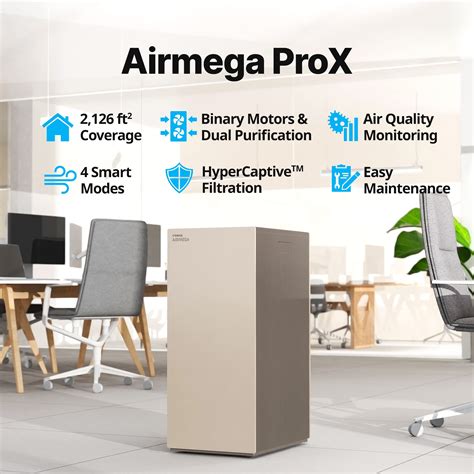 Coway Airmega ProX Large Space True HEPA Air Purifier with Smart ...