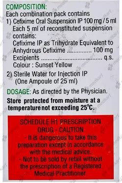 ZIFI 100MG DRY SYRUP 30 ML : View Price, Combination and Alternatives ...