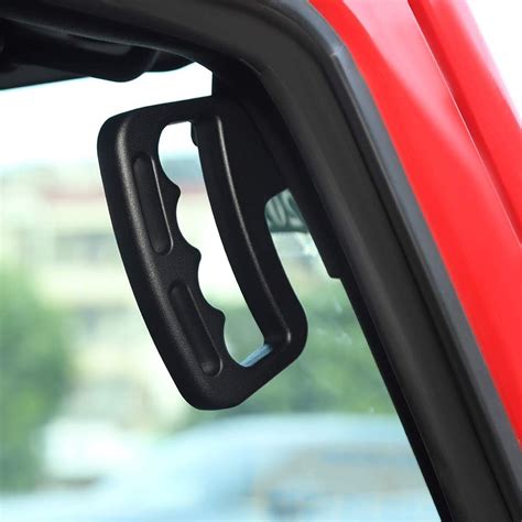 Buy JeCar Front Grab Handles Aluminum Alloy Grab Bars for 2007-2018 ...