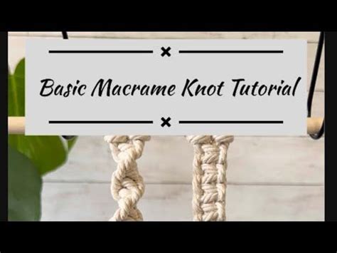 Image result for Basic Macrame Knots Tutorial