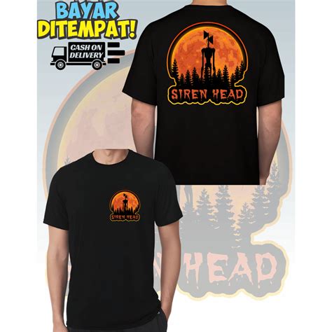 Jual KAOS FULL MOON SIREN HEAD - KAOS KARAKTER FILM - KAOS HORROR MOVIE ...