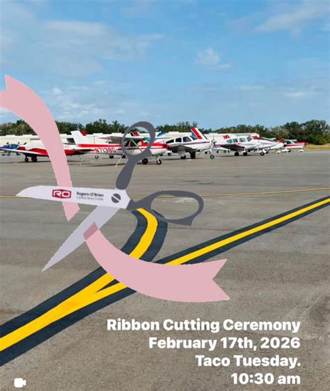 Ribbon Cutting Ceremony for the new paved ramp for aircraft parking ...