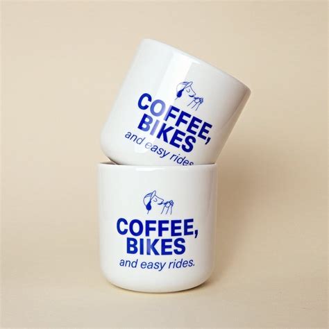 Coffee, bikes & easy rides Porzellanbecher – studio ciao | selekkt.com