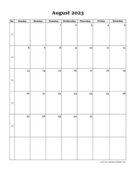 August Calendar 2023 Printable Free - Printable Calendars AT A GLANCE