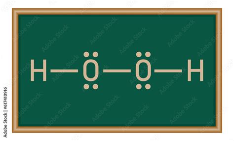 Image result for H2O2 Diagram Lewis