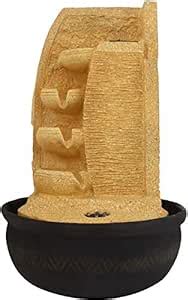 CHRONIKLE Polyresin Designer Tabletop Home Decor Indoor 4 Diya Steps ...