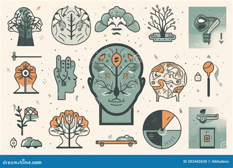 Collection of Mental Health Symbols and Icons, Each Unique in Its Own ...