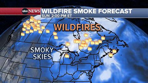 Toxic smoke from Canadian wildfires could impact health of millions in ...