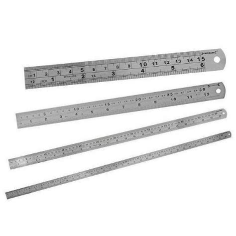 Precision Stainless Steel Ruler, Standard/Metric, 6 in - Absolute ...