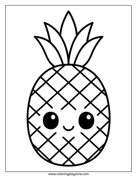 61 Free Printable Pineapple Coloring Pages for All Ages