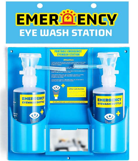 Frifreego Portable Eye Wash Station with Eyewash Bottles, Emergency ...