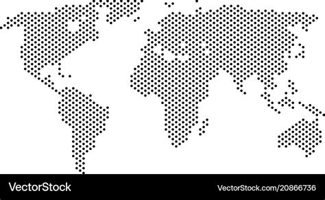Vector Dotted World Map 的图像结果