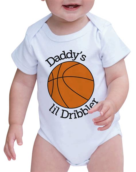 Buy 7 ate 9 Apparel Baby Boy's Daddy's Lil Dribbler Basketball Onepiece ...