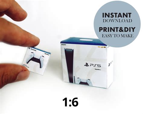 Buy Mini Ps5/playstation Console BOX for Ornament Template, Instant ...