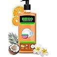 Beco Natural Dishwash Liquid-750ml |Orange Citrus Freshness| 100% ...