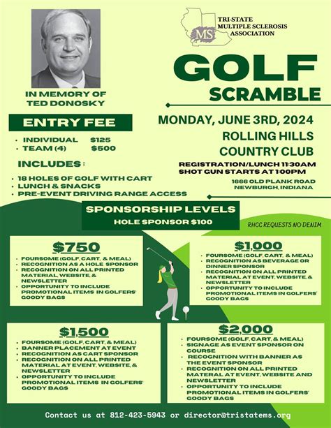 Golf Scramble In Memory Of Ted Donosky, Rolling Hills Country Club ...