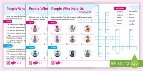 Qatar: People Who Help Us Differentiated Crossword Puzzles