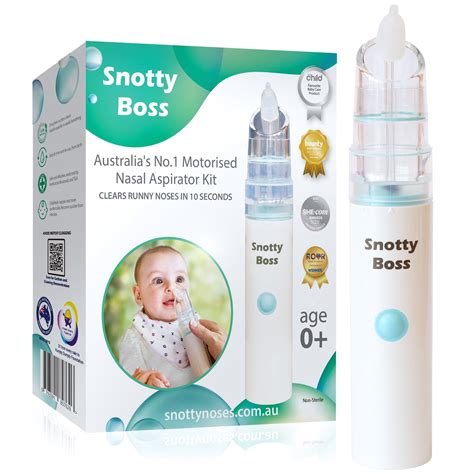 Snotty Boss Baby Nasal Aspirator - Electric Nose Sucker for Baby - Auto ...
