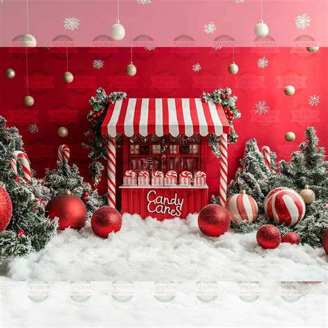 Candy Canes - Baby Printed Backdrops – Madras Prop Store
