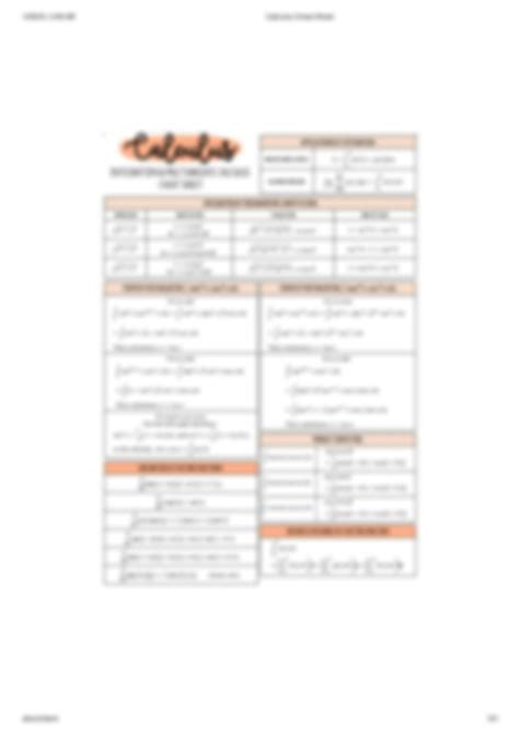Image result for Calulus Cheat Sheet