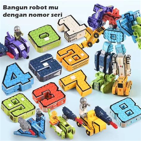 Jual MAINAN ROBOT TRANSFORMER RAKITAN ANGKA / MAINAN Transformer MECH MAN / MAINAN EDUKATIF ANAK ...