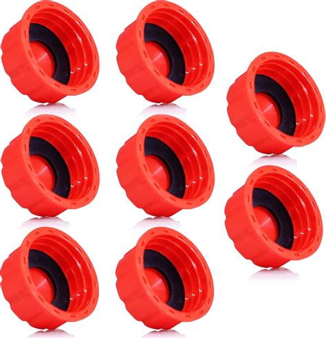 Niwikca Gas Can Cap Replacement, Universal Fit Gas Can Spout Cover, 8 Pack with Gasket for 1 & 2 ...