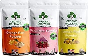 ORGANIC BACKYARD 100% Natural Rose Petal Orange Peel and Lemon Peel ...