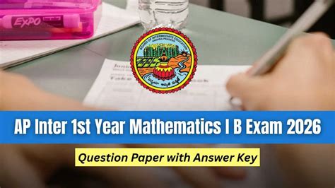 AP Inter 1st Year Mathematics I B Exam 2026: Download Question Paper ...