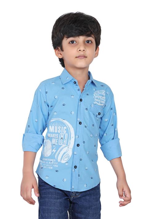 Kids Shirts Online India – Stylish Boys Printed & Casual Shirts – OLD ...