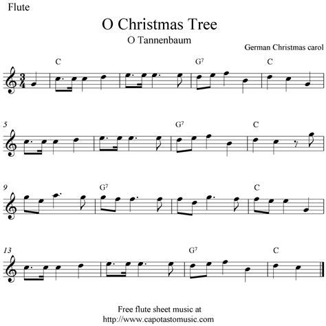 Easy Christmas Flute Sheet Music