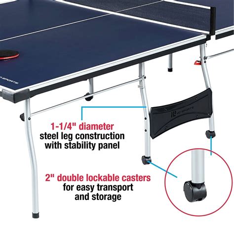 Buy Indoor-Outdoor Play Ping Pong Tennis Table Fordable Paddles and ...