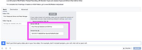 Image result for Facebook Live Stream Key