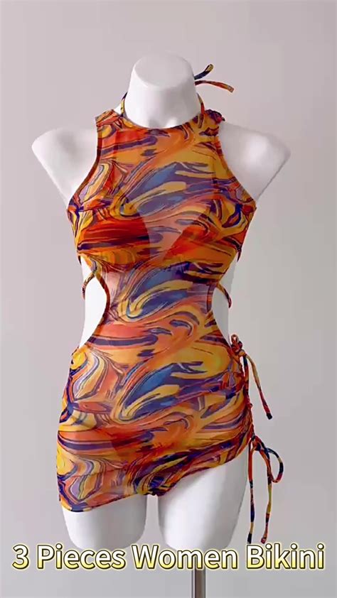 New Design Xxxx Sexy Girl Bikini & Maillots De Bain Tied-dry 3 Piece ...