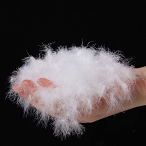 散装羽绒原料 国标95%大中小朵白鸭白鹅吊绒 90%羽绒服毛被填充物-淘宝网