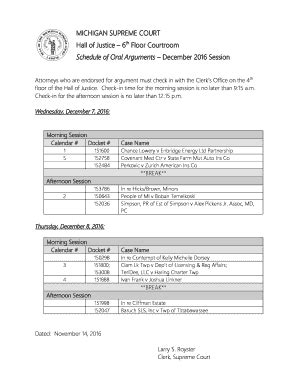 Fillable Online courts mi Dec 2016 Calendar - courts mi Fax Email Print ...