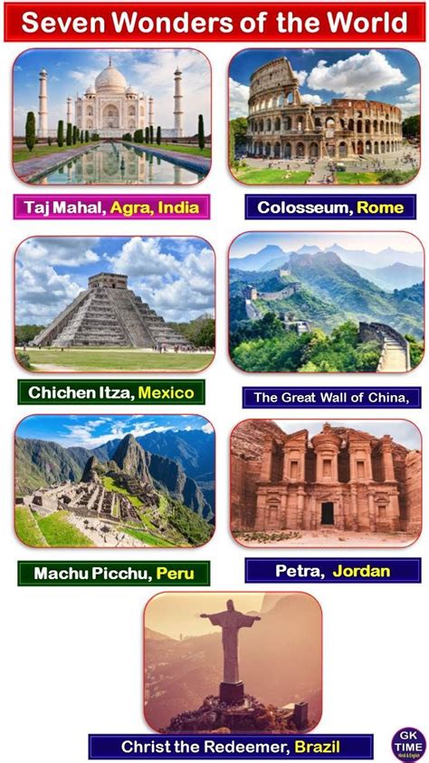Seven Wonders of the World 的图像结果