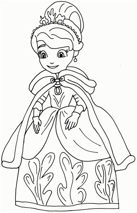 Sofia The First Princess Sofia Coloring Pages