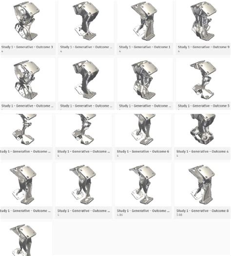 Generative Design Bracket 的图像结果